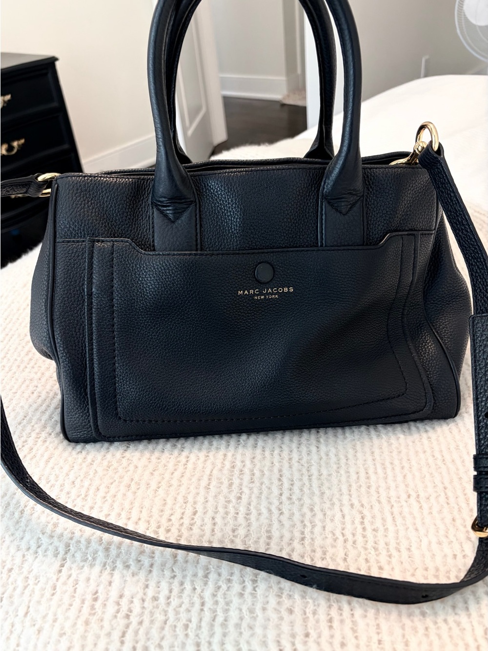 Marc Jacobs Black Leather Empire City Bag